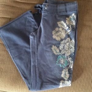 Miss Me Drawstring Bootcut Sweats Size Medium